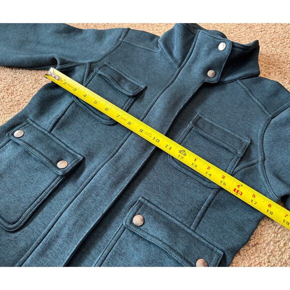 Patagonia Womens Better Jacket Knit Fleece Jacket Cargo Pockets Dark Teal Gorp - Picture 3 of 6